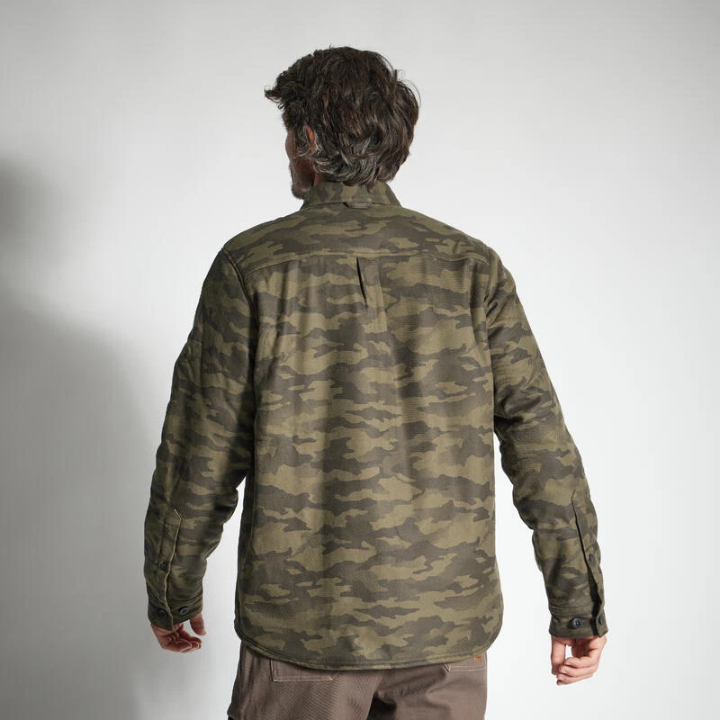 VESTE MOUTONNÉE TYPE SURCHEMISE 500 CAMO 6 VESTE MOUTONNÉE TYPE SURCHEMISE 500 CAMO – Image 4