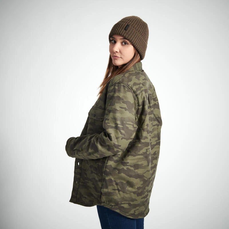 VESTE MOUTONNÉE TYPE SURCHEMISE 500 CAMO 7 VESTE MOUTONNÉE TYPE SURCHEMISE 500 CAMO – Image 5