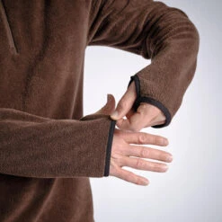 VESTE POLAIRE SOUS VÊTEMENT 500 MARRON -Plein Air Pêche Magasin veste polaire sous vetement 500 marron 5