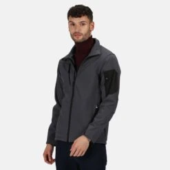 Regatta Veste Softshell ARCOLA Homme (Gris Foncé/noir) -Plein Air Pêche Magasin veste softshell arcola homme gris foncenoir 2