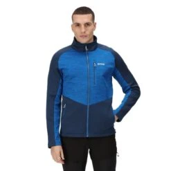 Regatta Veste Softshell FARSON Homme (Bleu Amiral / Bleu Clair) -Plein Air Pêche Magasin veste softshell farson homme bleu amiral bleu clair 2