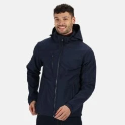 Regatta Veste Softshell VENTURER Homme (Bleu Marine) -Plein Air Pêche Magasin veste softshell venturer homme bleu marine 2