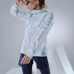 Quechua Veste Ultra Légère Hybride De Randonnée Rapide FH900 Femme Grise. -Plein Air Pêche Magasin veste ultra legere hybride de randonnee rapide fh900 femme grise 4